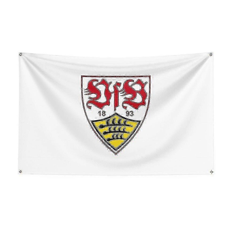 Born Pretty 3×5 Vfb Stuttgart Flag Polyester Printed Racing Sport Banner For Decor