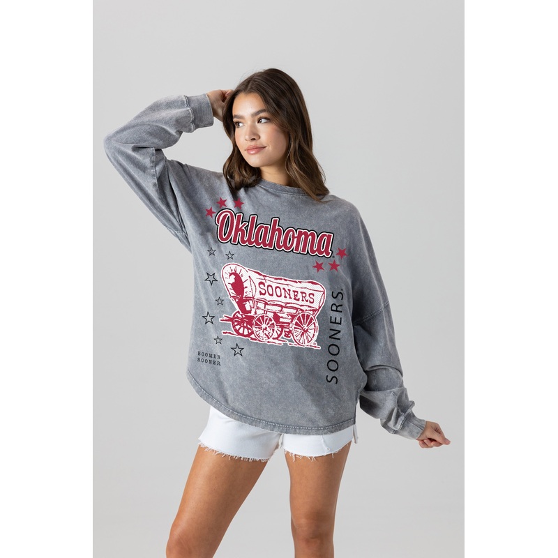 OKLAHOMA SOONERS Starbound Oversized Long-Sleeve Tee