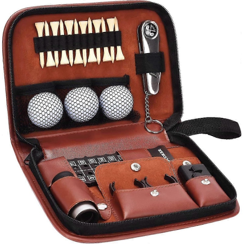 Premium golf gift set with rangefinder and case