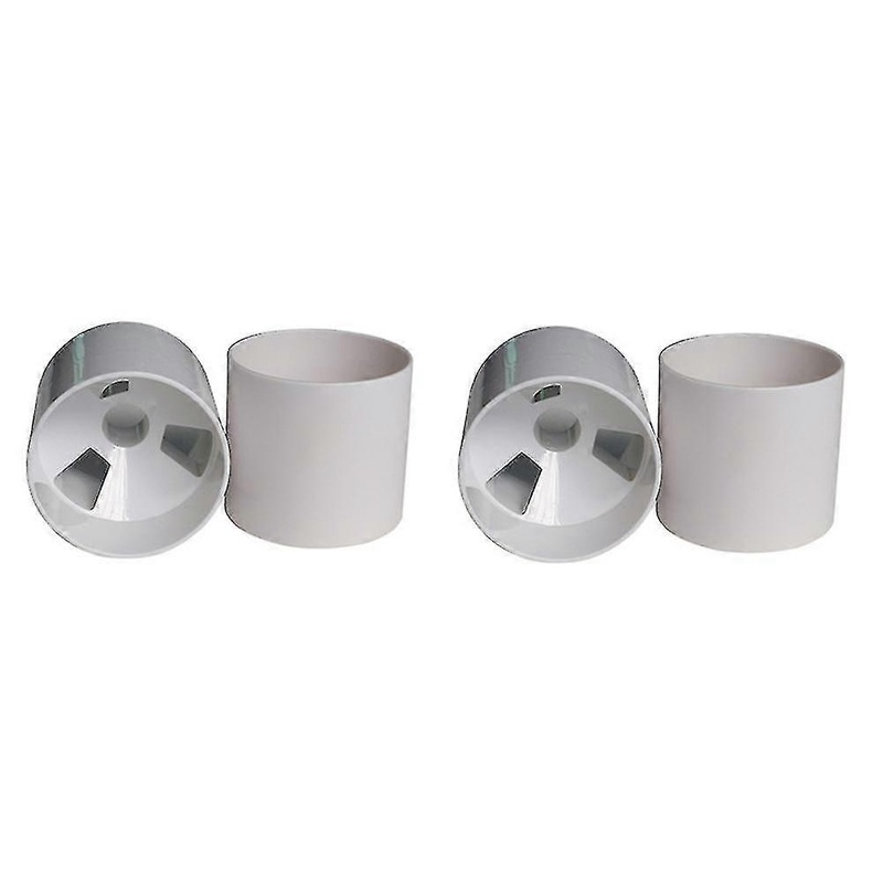 4pcs Outdoor Golf Training Flagpole Hole Cup Golf Training Aids 3 Holes White Plastic Golf Hole Cup
