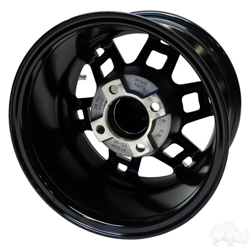 RHOX RX390, Matte Black, 12×7 ET-25