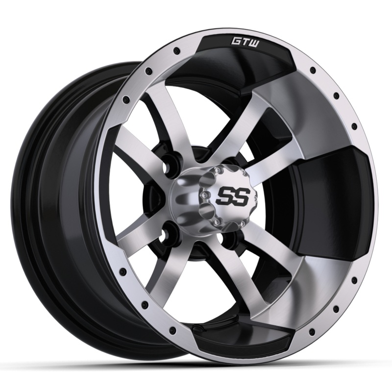 12 GTW Storm Trooper Black with Machined Accents Wheel PN# 19-114