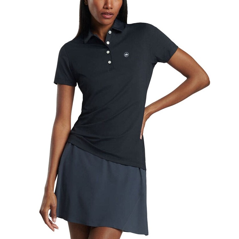 Peter Millar Women’s Performance Stretch Jersey Golf Shirt – Black