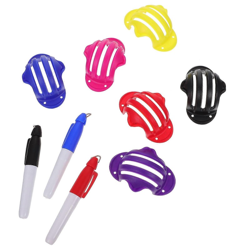 Practical Golf Ball Liner Set with Marker Tool in Assorted Colors for Outdoor Use ABS Material