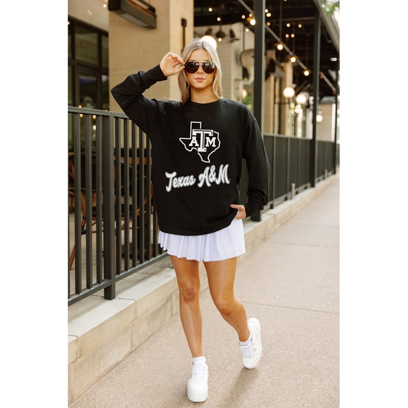 TEXAS A&M AGGIES HONOR ROLL ESSENTIAL RELAXED FIT LONG SLEEVE TEE