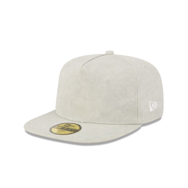Washed Twill Light Biege 59FIFTY A-Frame Fitted Hat