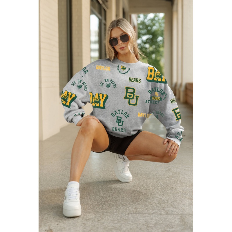 BAYLOR BEARS ALWAYS ON REPEAT PREMIUM FLEECE CREW SWEATSHIRT