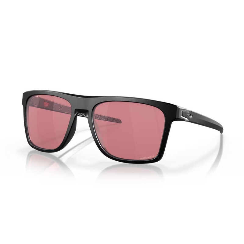 Oakley Mens Leffingwell Sunglasses Matte Black Frame – Prizm Dark Golf Lens – OO9100-0957