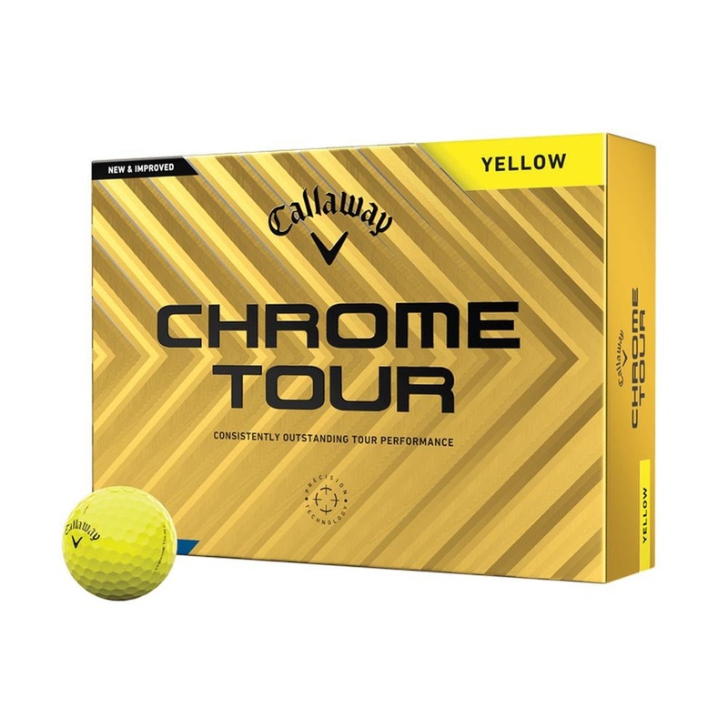 Callaway Chrome Tour Golf Balls – Yellow – 2024
