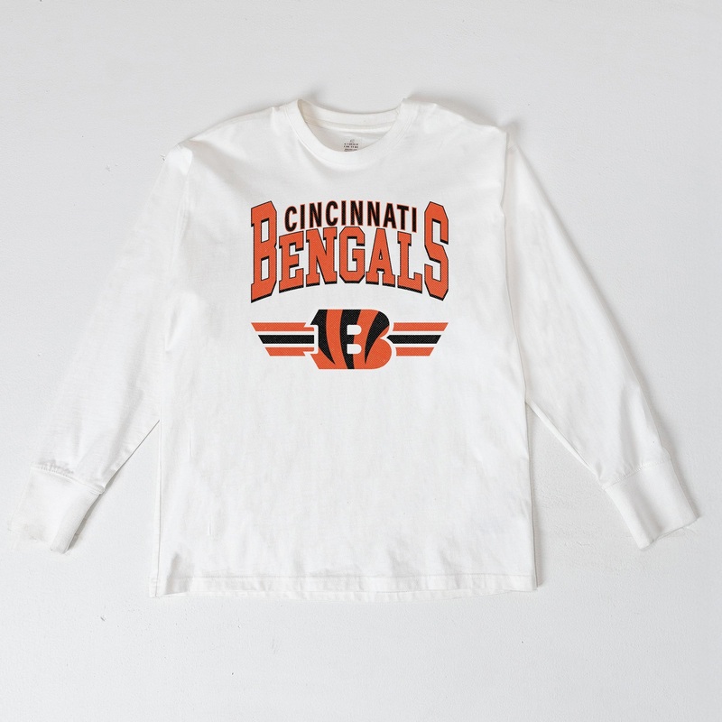 CINCINNATI BENGALS SWIFT STRIKE ESSENTIAL RELAXED FIT LONG SLEEVE TEE