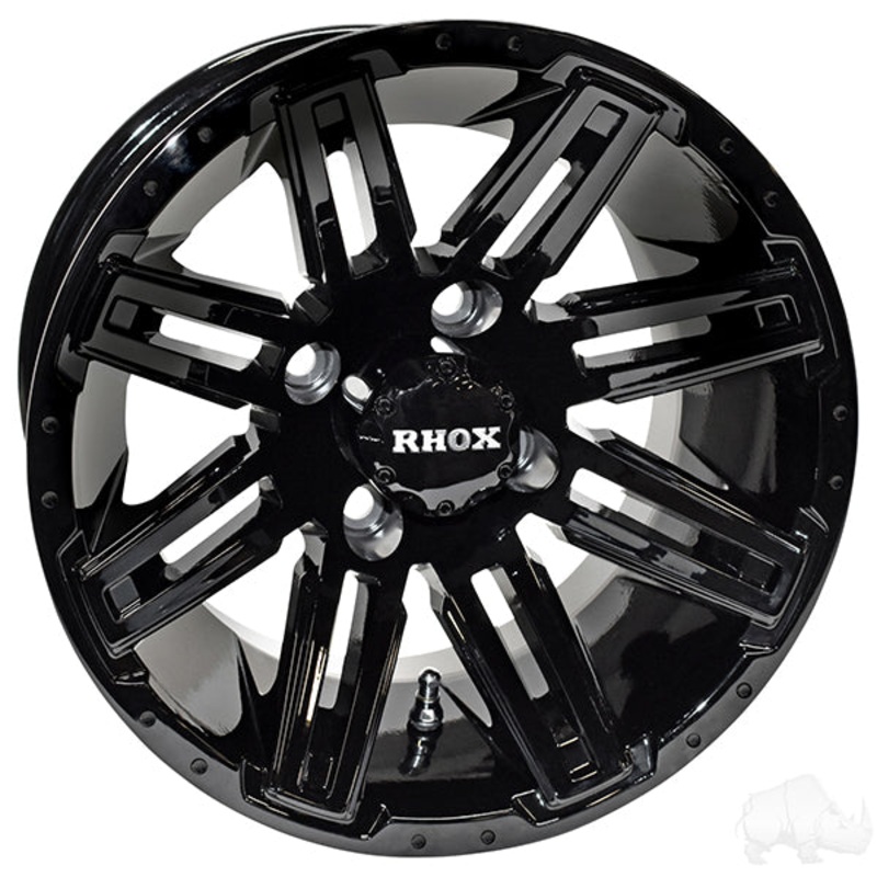 RHOX RX265, Gloss Black, 12×7, ET-25