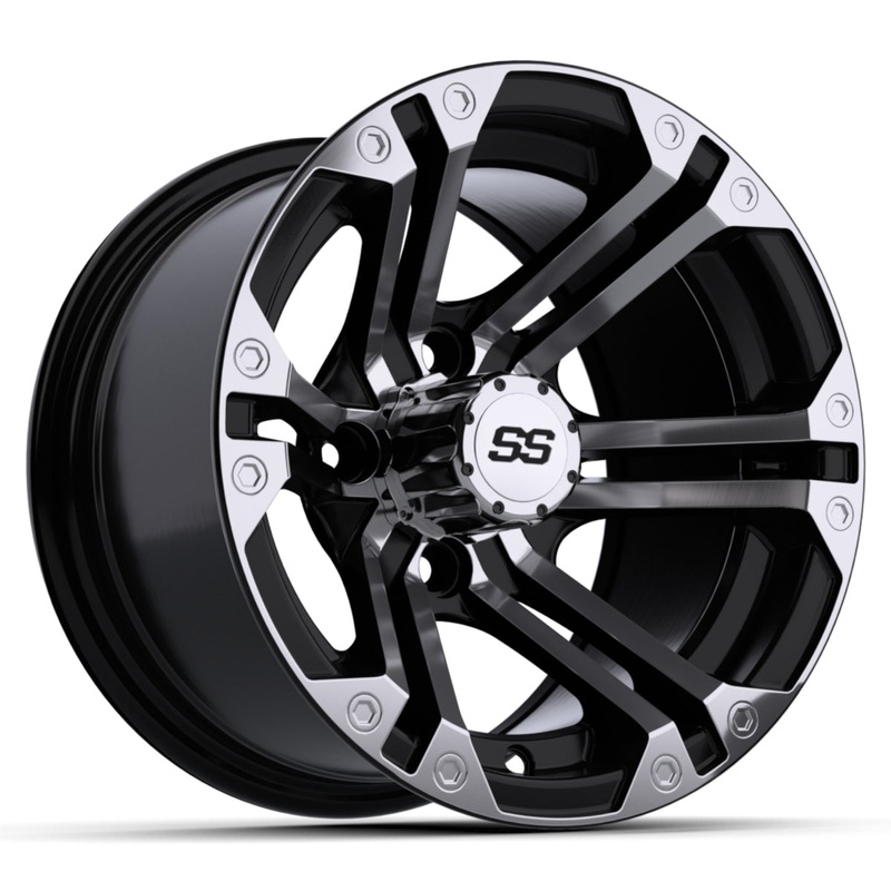 12 GTW Specter Black with Machined Accents Wheel PN# 19-151