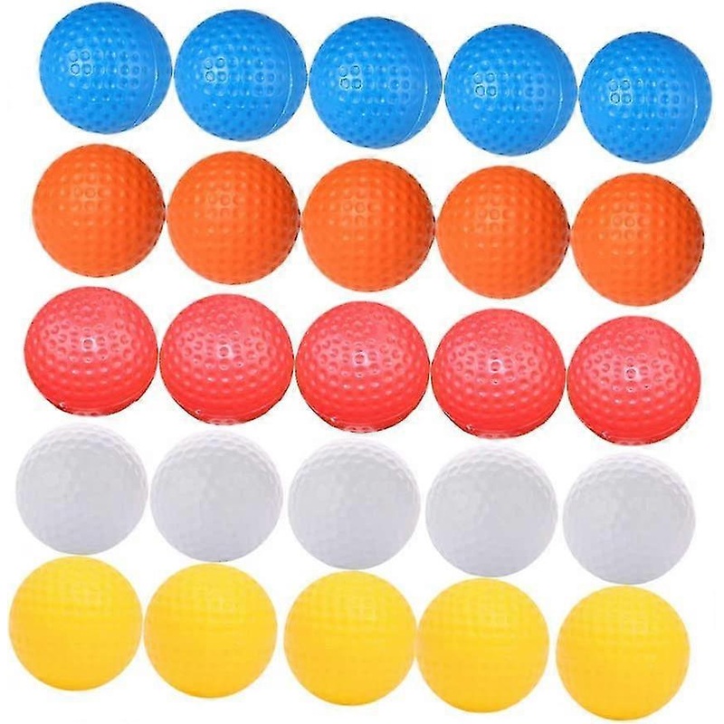 30Pcs Practice Golf Ball Hollow Golf Balls Training Golf Balls Kid Golf Balls (A-1B)