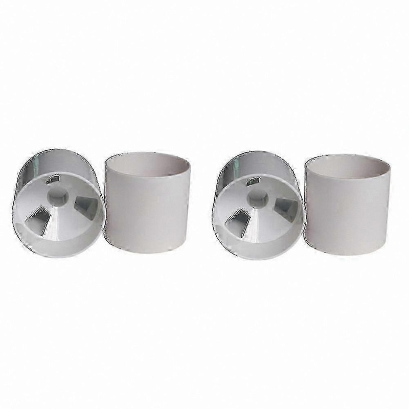 4-Pack Golf Practice Flagpole and Hole Cup Set for Outdoor Training, 3 Holes, Durable White Plastic