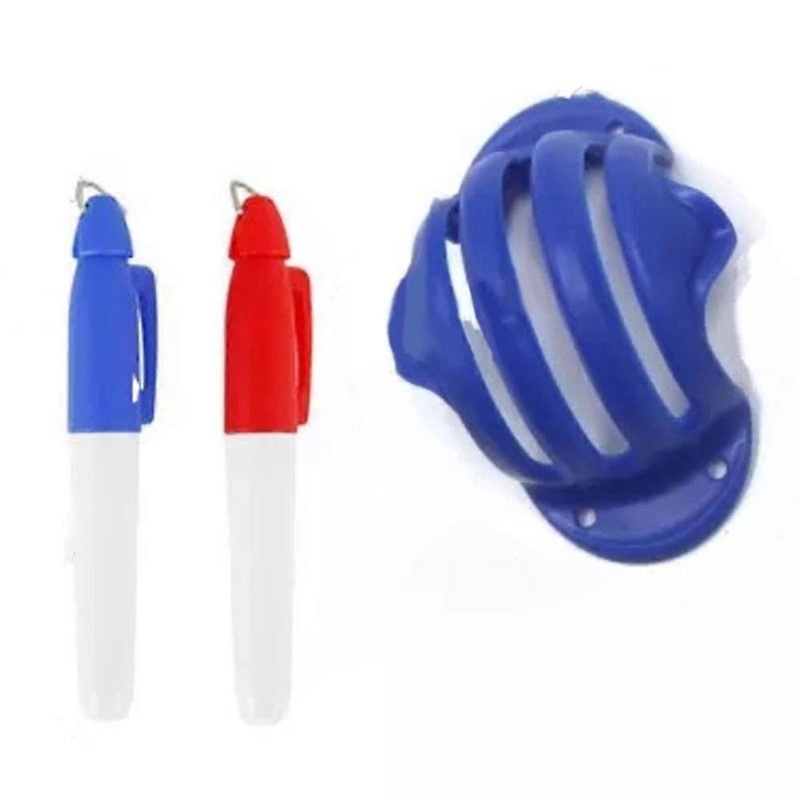 Golf Ball Triple Track 3 Line Marker Stencil Erc Chrome Soft Odyssey + 2 Pen High Quality Triple