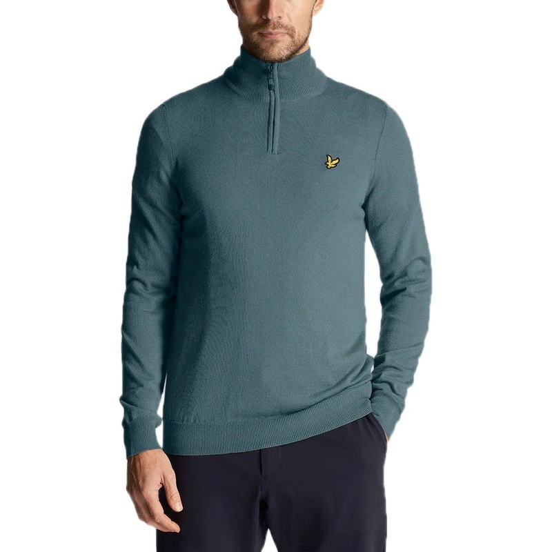 Lyle & Scott Golf Core 1/4 Zip Merino Mix – Iron Blue