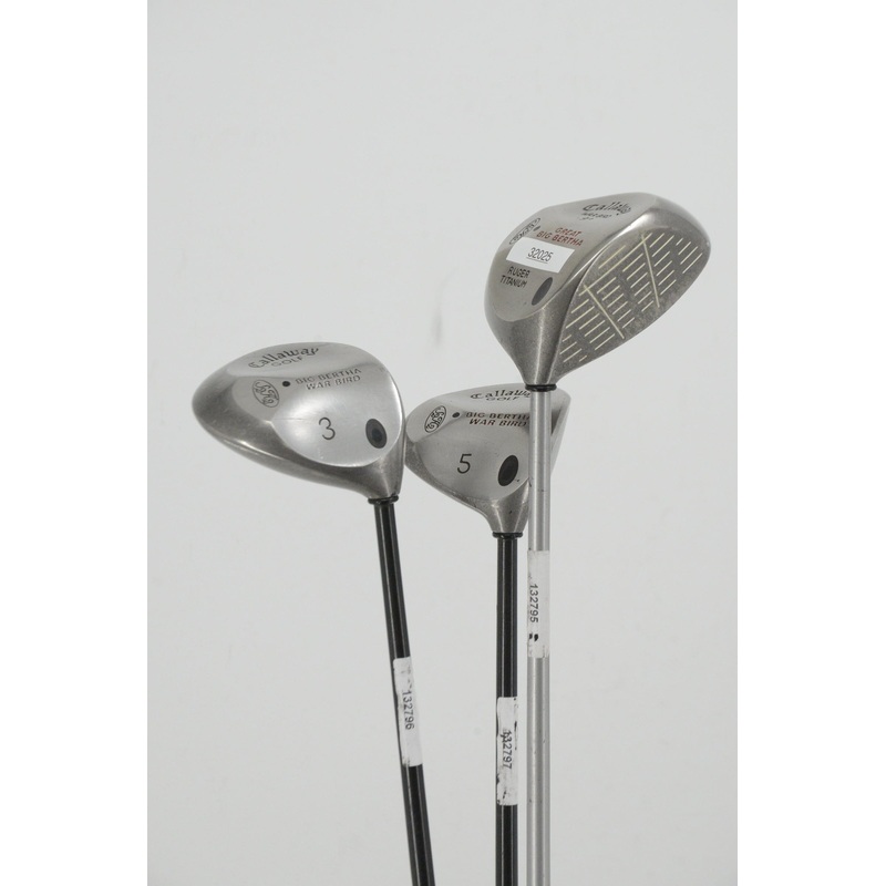 Callaway Big Bertha War Bird D, 3W, 5W Wood Set S Flex