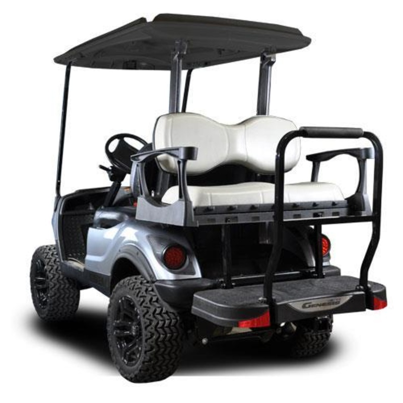 Yamaha G29/Drive MadJax Genesis 300 Rear Seat with Deluxe Grey Seat Cushions (Years 2007-2016) PN# 01-045-206D