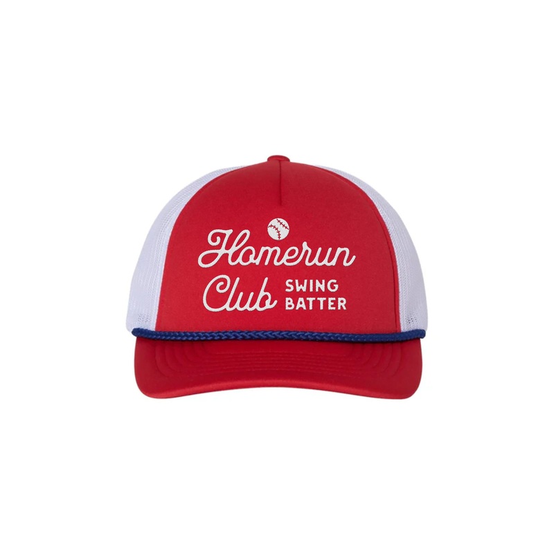 HOME RUN CLUB RETRO ROPE HAT RED AND BLUE