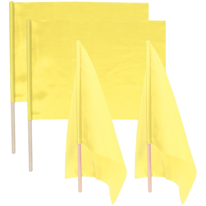 4Pcs Race Conducting Flags Lightweight Design Premium Fabric For Racing Events 40x30cm