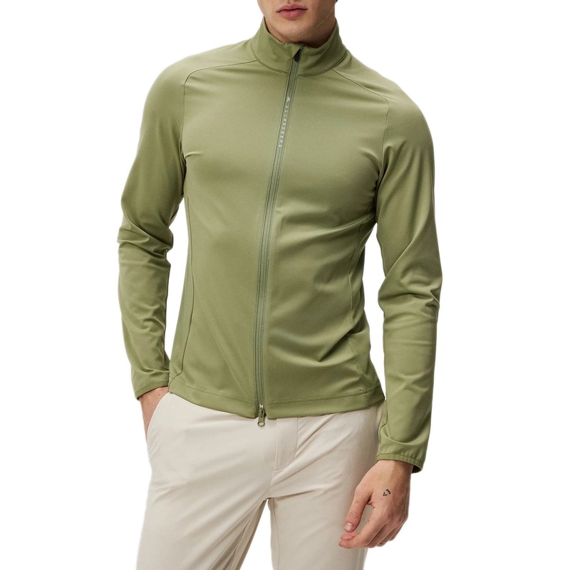 J.Lindeberg Melker Mesh Golf Mid Layer – Oil Green
