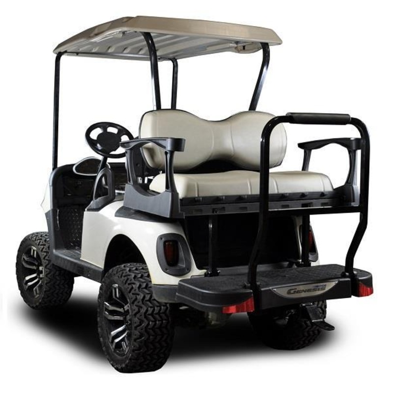 MadJax Genesis 300 with Deluxe Oyster Aluminum Rear Flip Seat – EZGO RXV PN# 01-044-205D