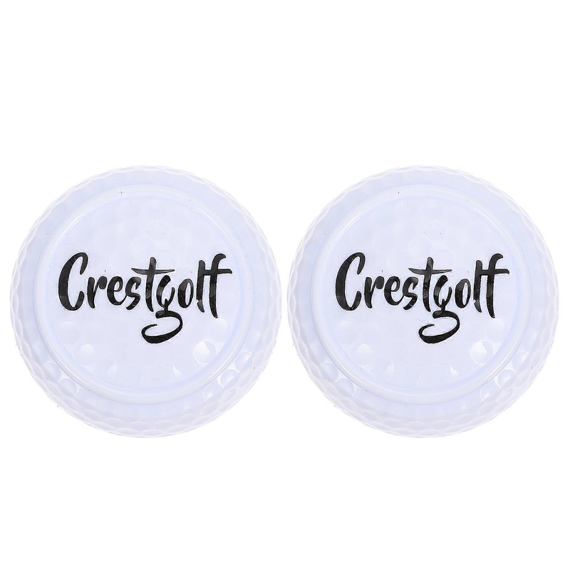 2Pcs Flat Shape Golfing Balls for Practicing Training Golfing Accessories