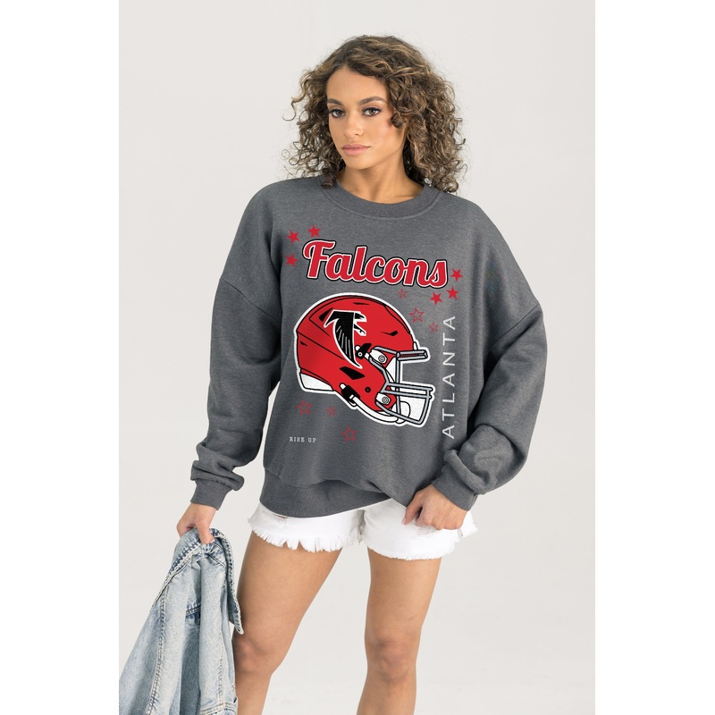 ATLANTA FALCONS Ready To Rumble Fleece Crewneck Pullover