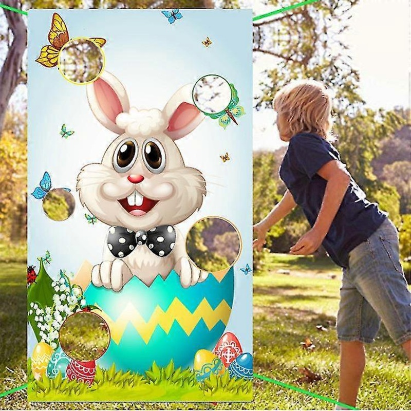 Holiday Ornaments Easter Day Sandbag Flags Outdoor Children’s Entertainment Hanging Flags Holiday Hanging Flags Sandbag Throwing Game Flags Outdoor De
