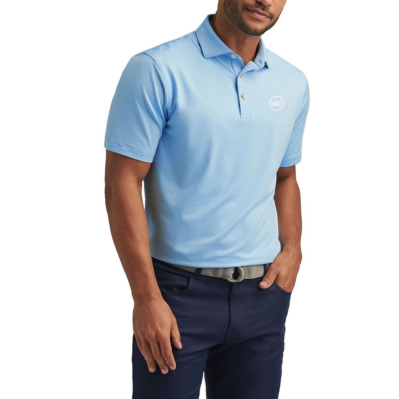 Peter Millar Performance Stretch Jersey Golf Shirt – Cottage Blue