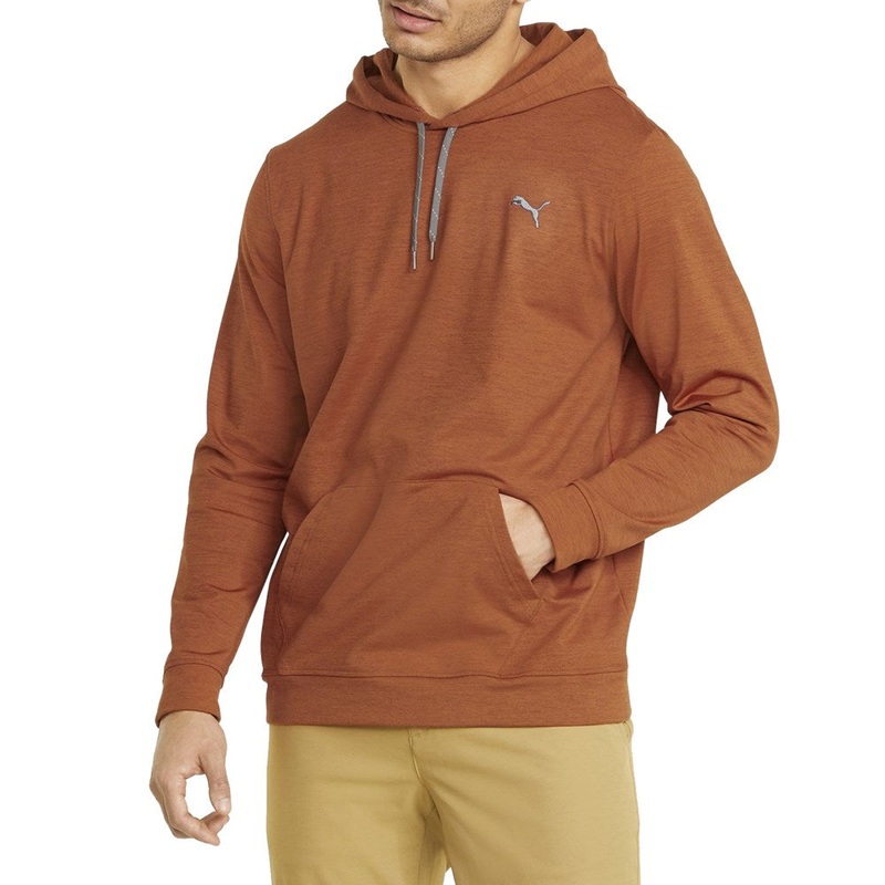 Puma Cloudspun Progress Golf Hoodie – Warm Chestnut