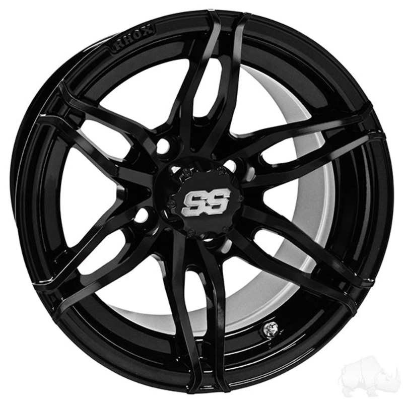 RHOX RX377, Gloss Black. 12×7 ET-25
