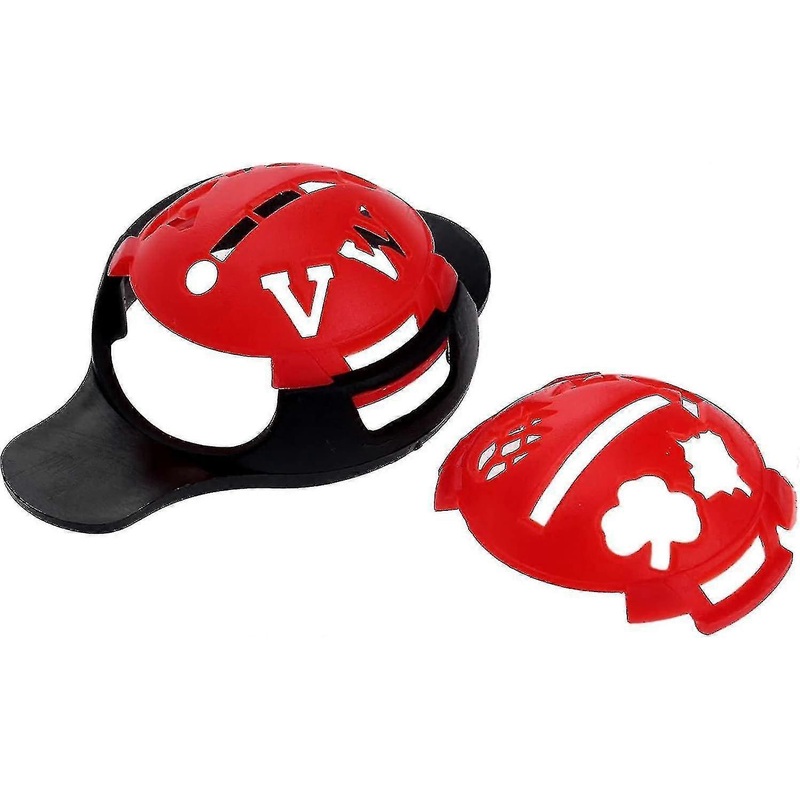6-Piece Golf Ball Alignment Template Set with Monogram Markers