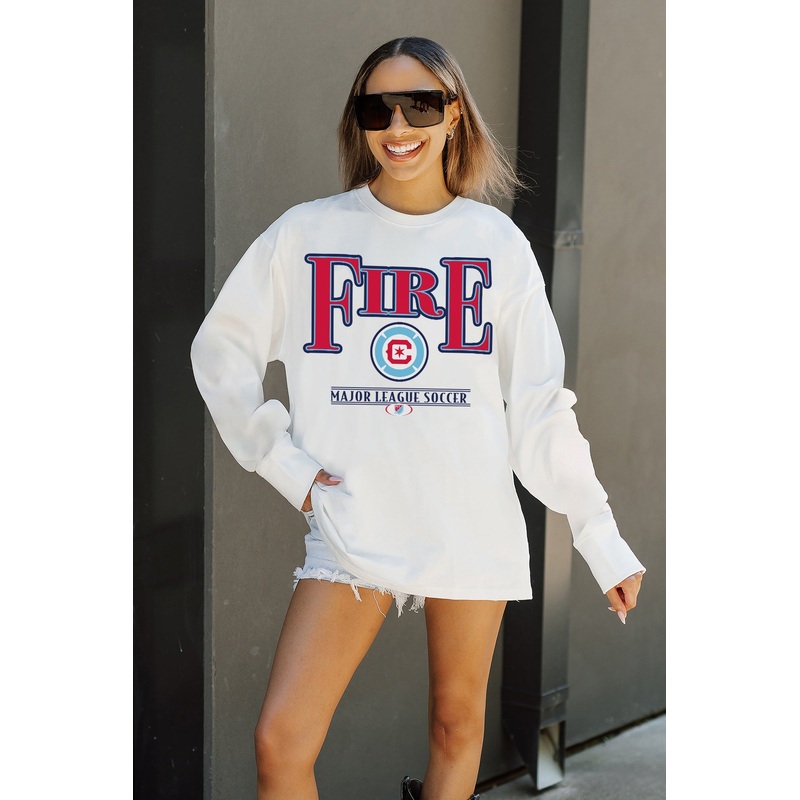 CHICAGO FIRE SC Shining Spirit Oversized Long-Sleeve Tee
