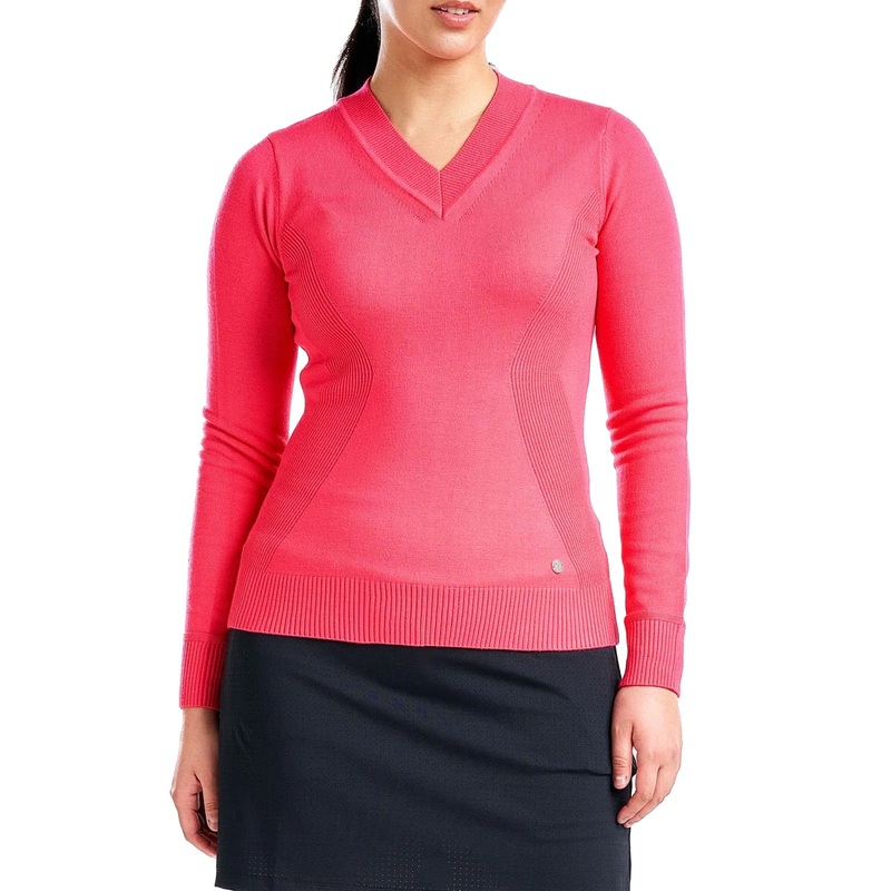 Nivo Women’s Nicole V-Neck Sweater – Cherry