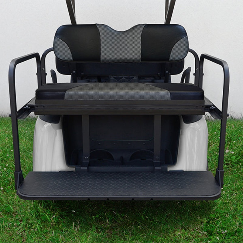 RHOX Rhino Seat Kit, Sport Black Carbon Fiber/Gray Carbon Fiber, E-Z-Go RXV 08+ PN# SEAT-461BGCF-S