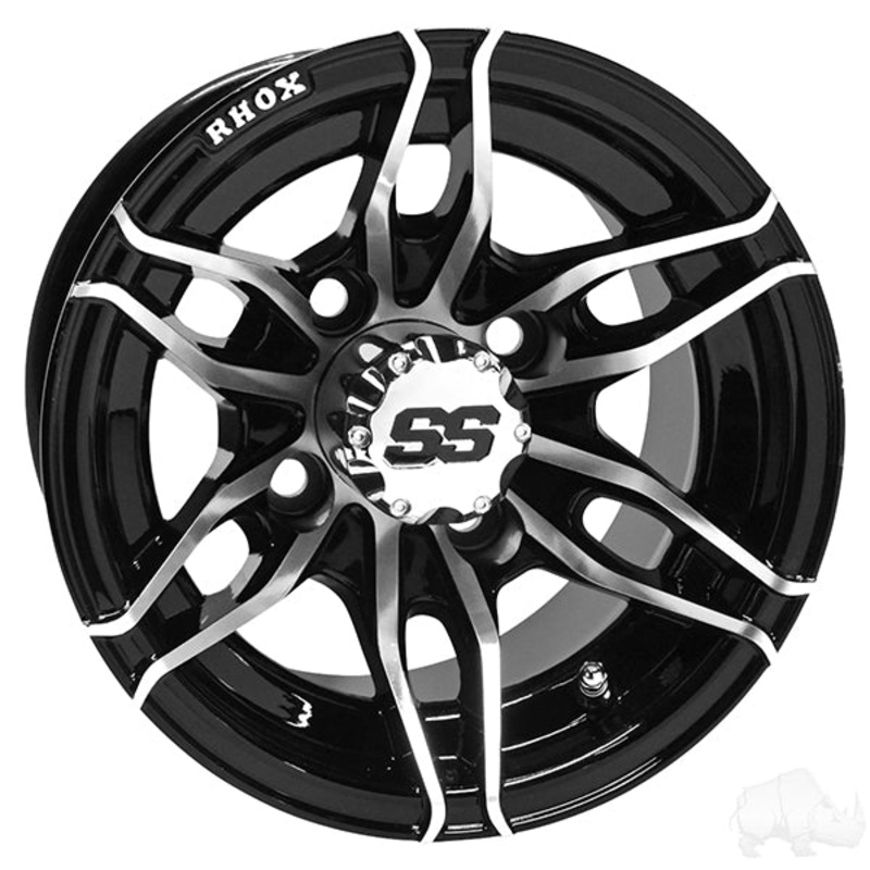 RHOX RX376, Machined Black, 10×7 ET-25