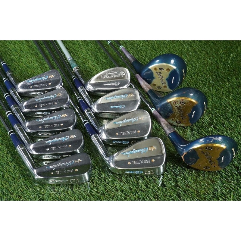 VINTAGE GOLFCRAFT PRO MODEL CHAMPION BLUE WOMENS GOLF 12pc. GOLF SET ~ NICE!!