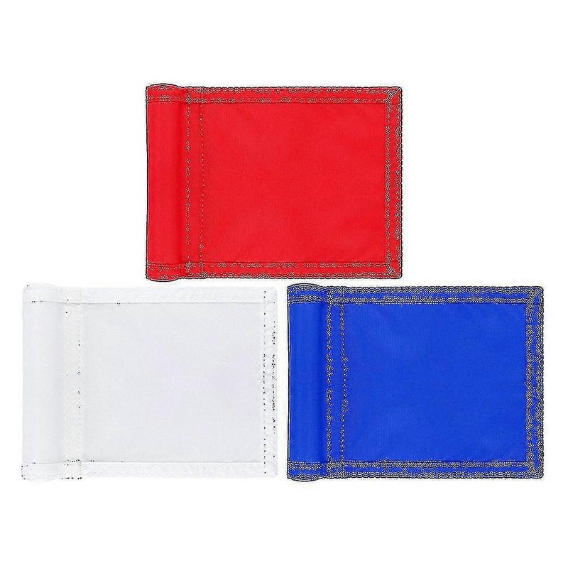 3pcs Golf Flag Golf Flag Solid Golf Flags With Tube Inserted Waterproof Putting Golf Flags 8 X 6 In