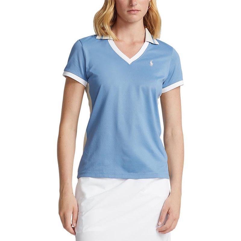 RLX Ralph Lauren Women’s Tour Pique – Hatteras Blue/Basic Sand