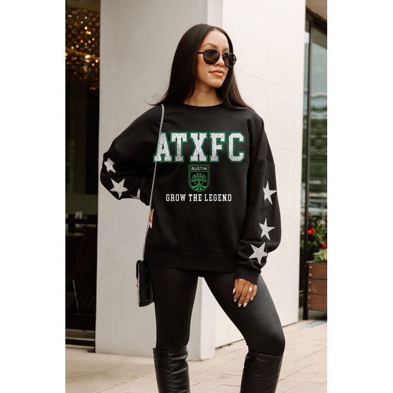 AUSTIN FC VELOCITY STAR EMBELLISHED CREW SWEATSHIRT