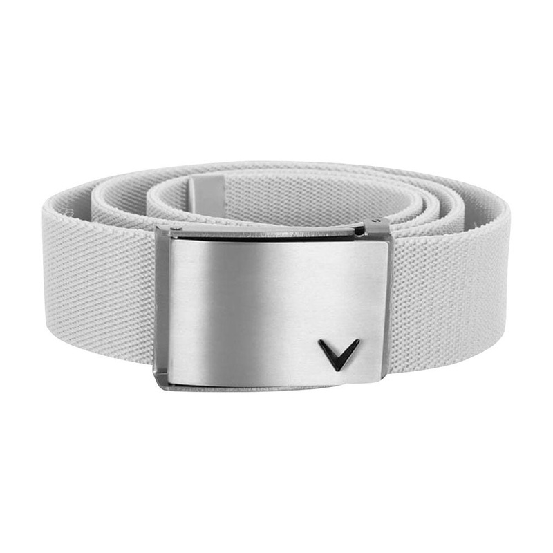 Callaway V-Logo Belt|Caviar|Peacoat|Chinchilla|Bright White|Griffin Grey