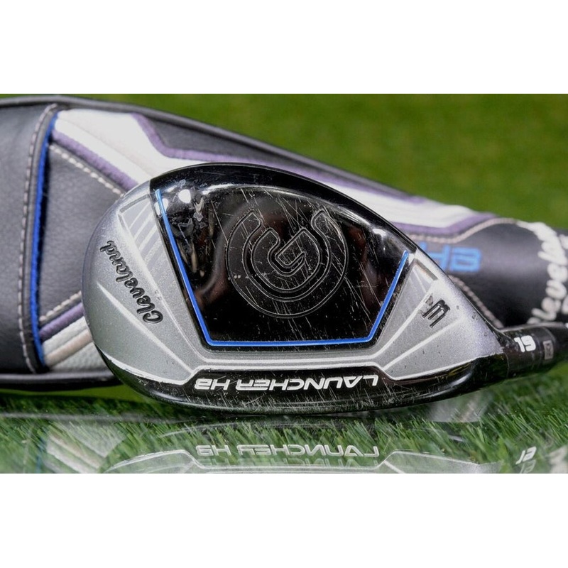 CLEVELAND GOLF LAUNCHER HB 19 3 HYBRID W/ MIYAZAKI 6 REGULAR GRAPHITE LEFT HAND