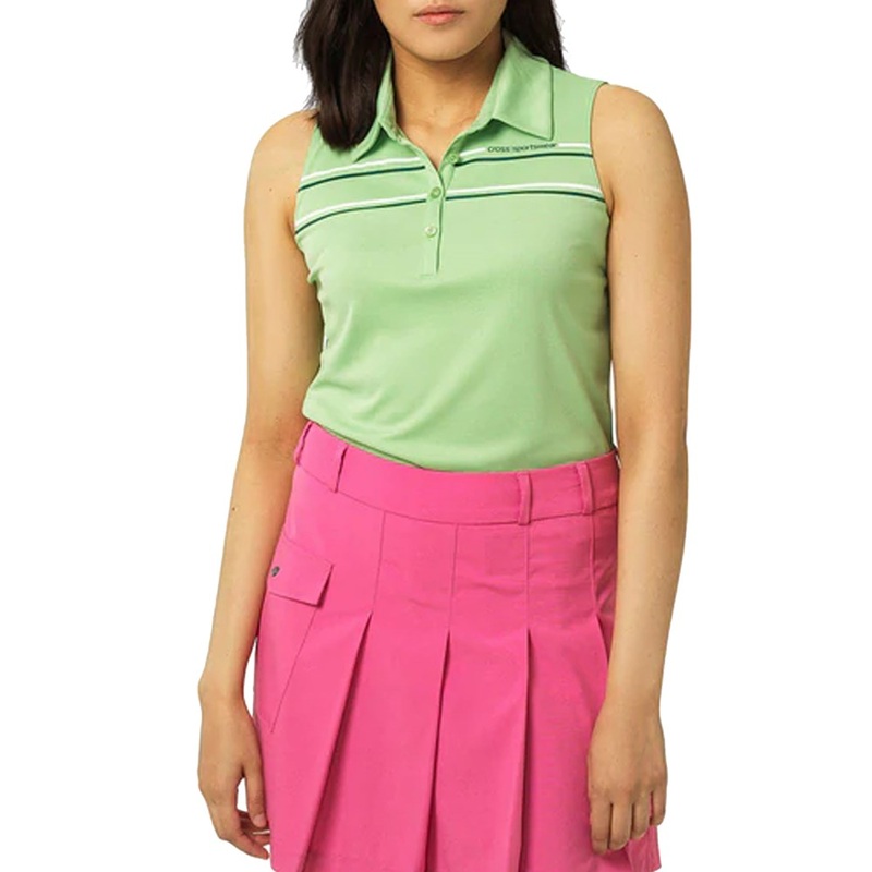Cross Women’s Primus Sleeveless Golf Polo – Spruce