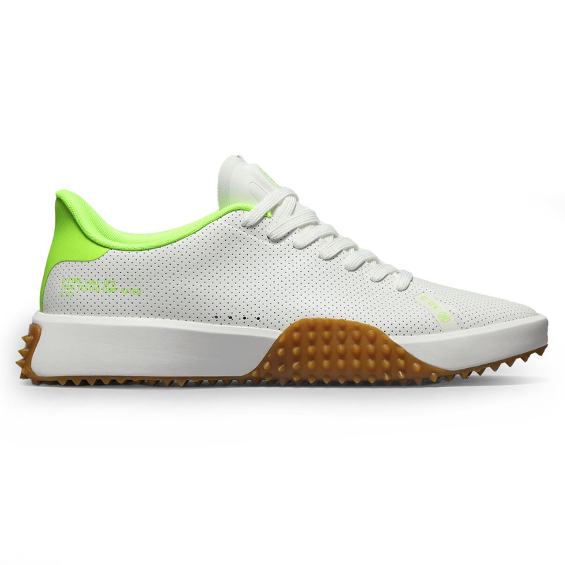 G/Fore G.112 Perforated Leather Golf Shoes – Snow/Gecko
