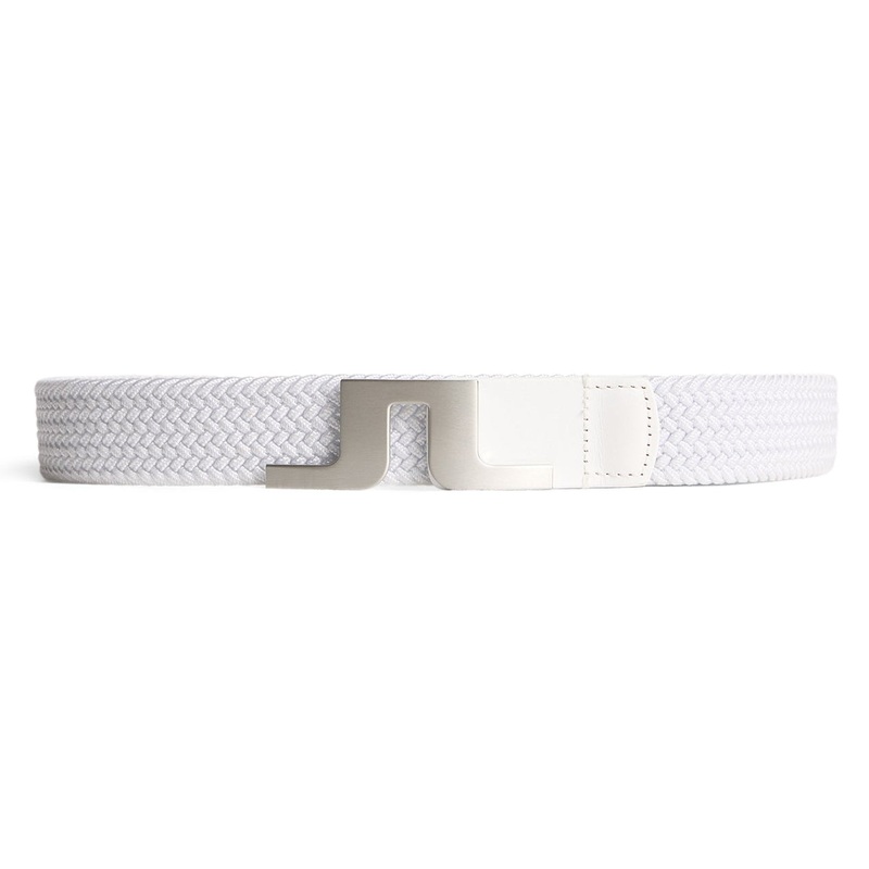J.Lindeberg Berry Elastic Golf Belt – White