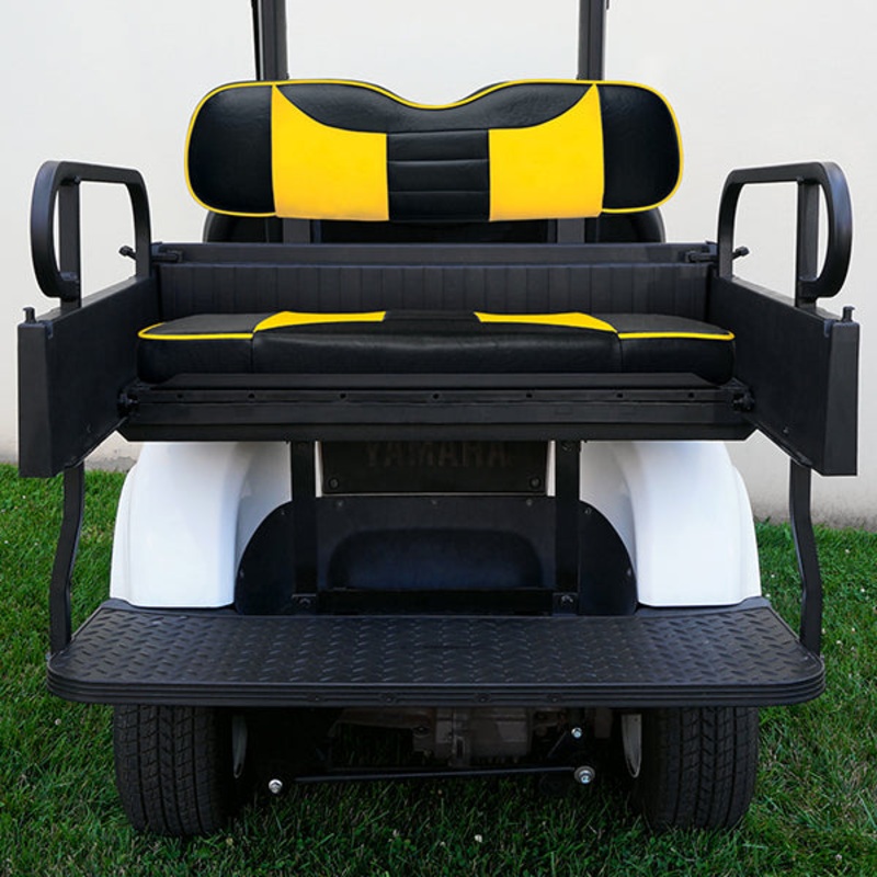 RHOX Rhino Seat Box Kit, Rally Black/Yellow, Yamaha Drive PN# SEAT-951BY-R