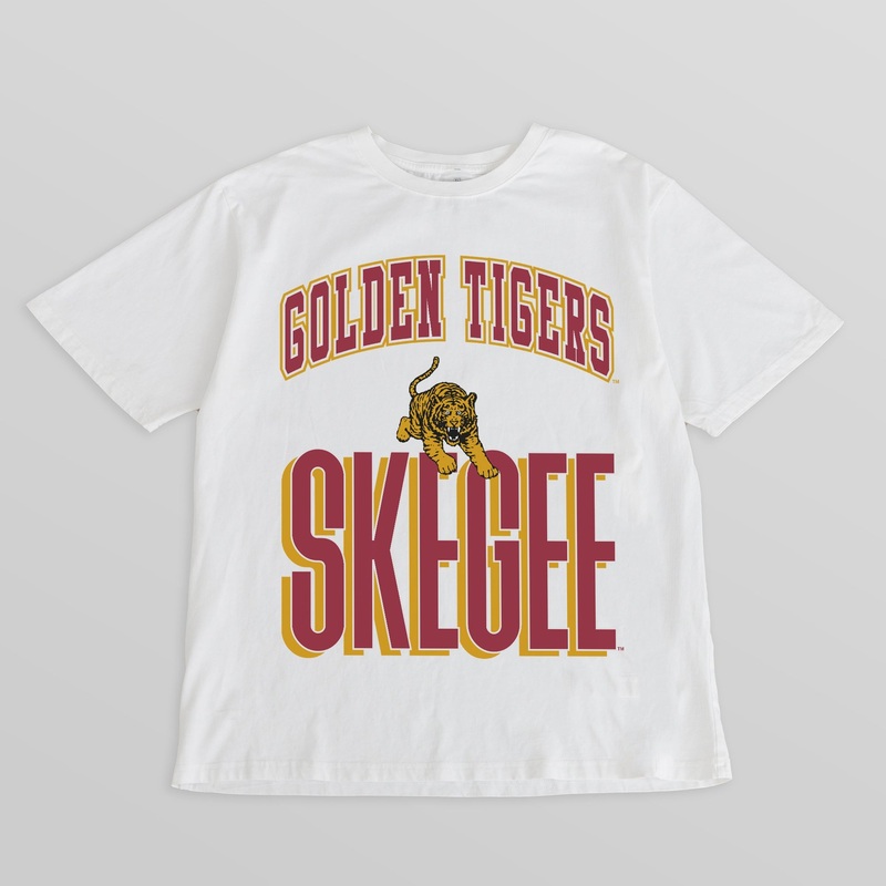 TUSKEGEE GOLDEN TIGERS FIERCE FOCUS WASHED RELAXED FIT TEE