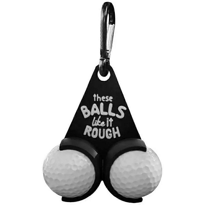 Portable Golf Ball Holder Funny Letters Dual Golf Ball PVC Storage Stand Novelty Golf Gift – Style B