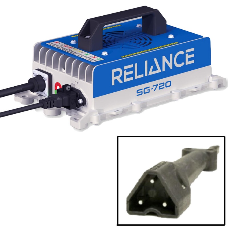 RELIANCE SG-720 High Frequency Industrial EZGO T48/RXV/Express Charger – 48v 3-Pin Paddle PN# 07-009